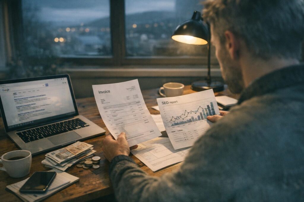 Billede relateret til SEO priser – hvad betaler man for?