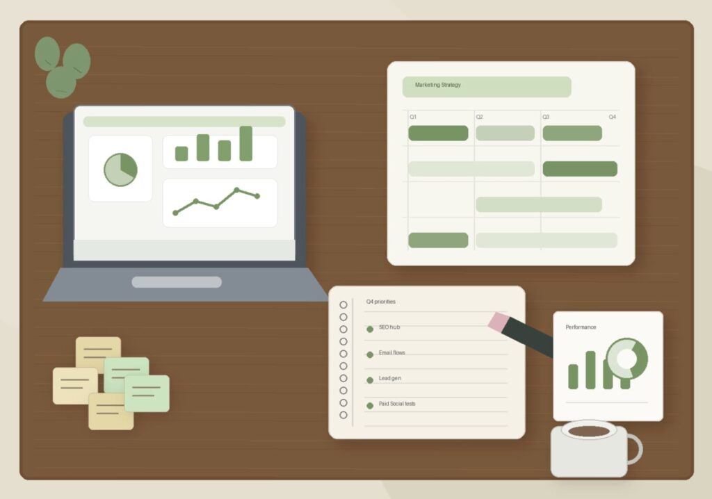 Email marketing strategi med planlægning, analyse og kampagneoverblik
