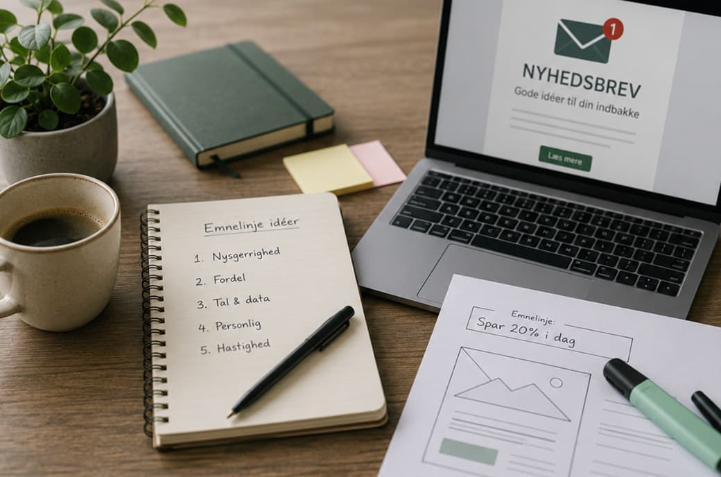 Emnelinje til nyhedsbrev med eksempler og idéer til bedre åbninger